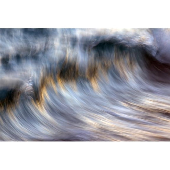 Ocean Wave Blurred by Motion - Hawaii United States of America Poster Print by Vince Cavataio, 19 x 12