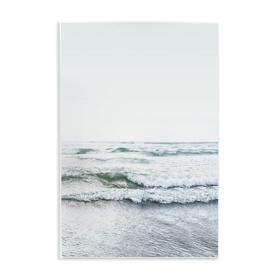 Stupell Industries Ocean Wave Cascade Monochrome Wall Plaque Art, design by Sisi and Seb, 19 x 13