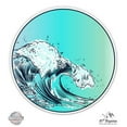 thumbnail image 1 of Ocean Wave Colorful Pretty - 12" Vinyl Sticker Waterproof Decal, 1 of 1