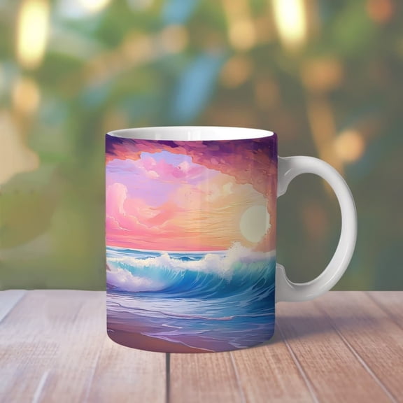 Ocean Wave Mug Wrap, oz oz oz Mug Wrap, Beach Straight Mug, Sea Straight Mug , Nature Mug , R Ocean Mug Wrap.