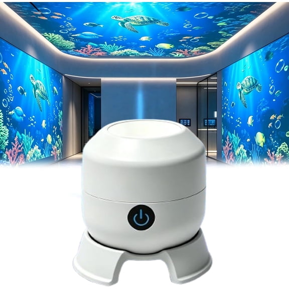 Ocean Wave Night Light Projector, 360° Rotating LED Projector Night Light (Ocean Series)