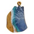 Ocean Wave Olive Wood Charcuterie Board/Cutting Board
