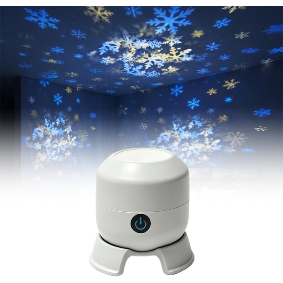 Ocean Wave Projector Light, 360° Rotating Galaxy Night Light with 3D Effect for Bedroom Meditation Home Theater