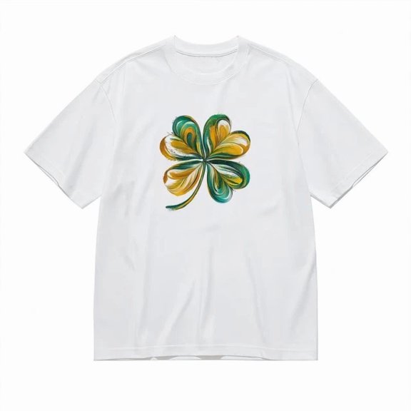 Ocean Wave Splashing Foam Tee White Cotton Short Sleeve Tee, Unisex T-Shirt