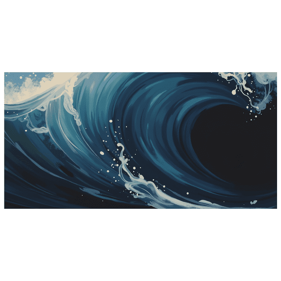 Ocean Wave Themed Background Backdrop Banner Party Decorations Photography Props Summer Beach Event Decor Background for Celebrations