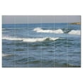 thumbnail image 1 of Ocean Waves Ceramic Tile Mural Kitchen Backsplash Bathroom Shower, 405685-M64, 1 of 3