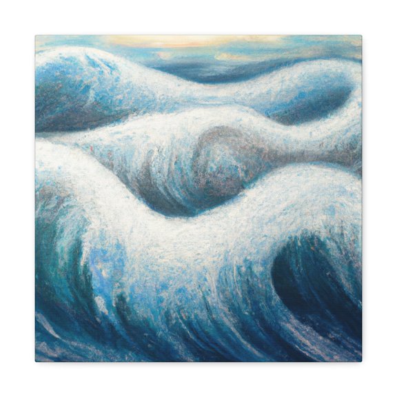 Ocean Waves In Motion - Canvas