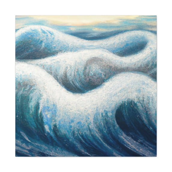 Ocean Waves In Motion - Canvas