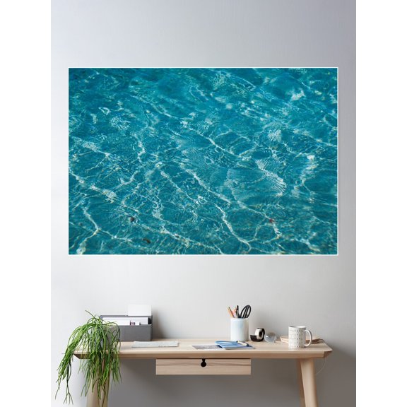 Ocean Waves Poster Wall Art, Modern Wall Decor For Living Room Bedroom, 8x12 UNFRAMED