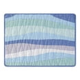 thumbnail image 1 of Ocean Waves Quilted Decorative Single Placemat All Seasons Summer Nautical, 13" x 19", 1 of 2