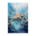 thumbnail image 1 of Stupell Industries Ocean Waves Turtle Undersea Canvas Wall Art, design by LSR Design Studio, 36 x 24, 1 of 7