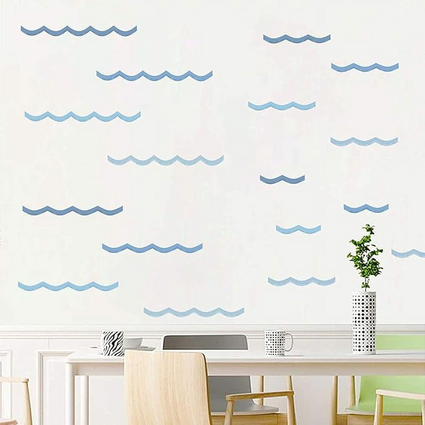 Ocean Waves Wall Decals Kids Room Wall Decor Sea Waves Wall Decals Peel