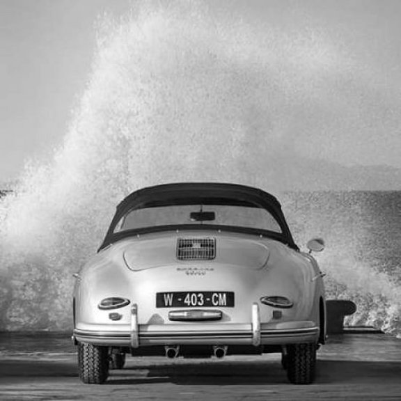 Ocean Waves breaking on Vintage Beauties (detail 2) Poster Print by Gasoline Images (24 x 24)