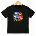 thumbnail image 1 of Ocean Whales Sea Life Aquatic Boys Graphic Tees Kids T-Shirt 100% Cotton Short Sleeve Tops Ages 4-13Y, 1 of 5
