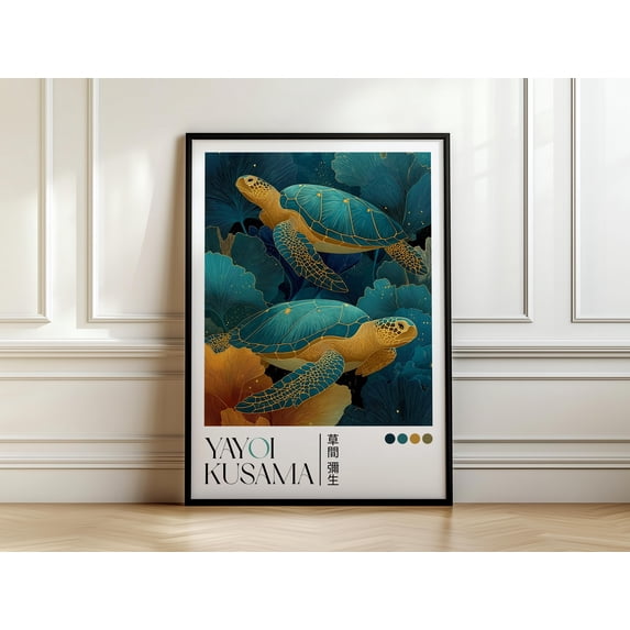 Ocean Yayoi Kusama Art Underwater Turtle Art Exhibition Surreal ...