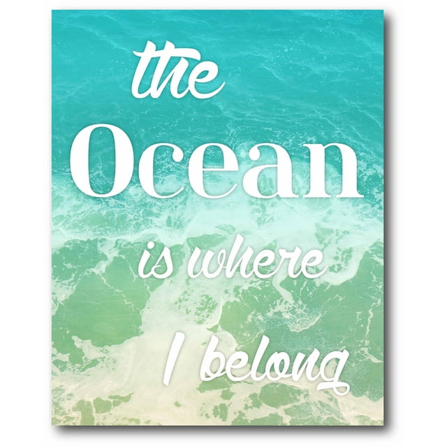 Ocean and Beach I GalleryWrapped Canvas Wall Art, 16x20