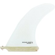 Ocean and Earth Honeycomb Single Fin 8" - White