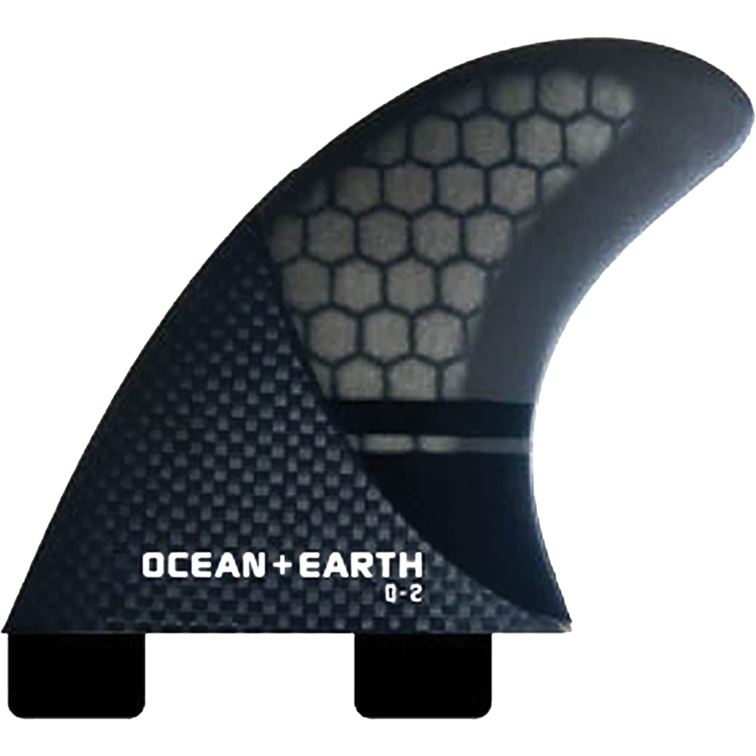 Ocean and Earth Q2 Control Quad Rear Fins Dual Tab Small Black ...