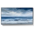 thumbnail image 1 of Ocean and Sky Abstract Oil Painting Textured White Waves Canvas Art Large Seascape for Living Room Decor,Unstretched,Frameless,(51*102cm)20*40Inches, 1 of 5