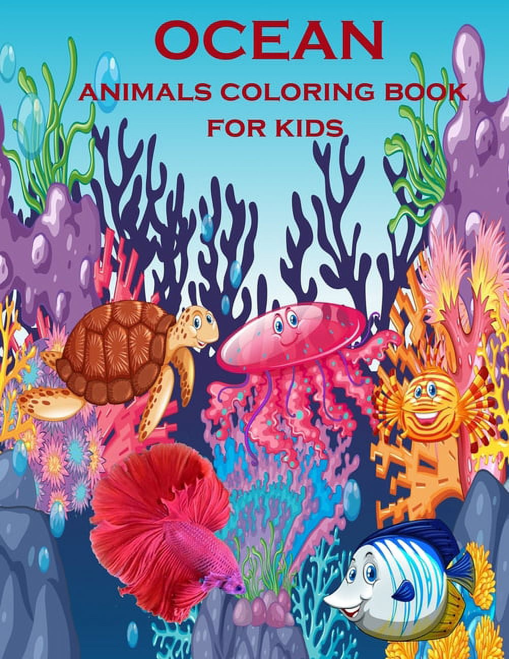 Ocean animals coloring book for kids Creative Haven Fanciful Sea Life