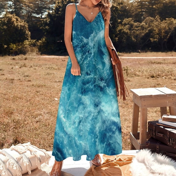 Ocean is shaking Sleeveless Dress elegant guest wedding dress sensual sexy dress for women dress summer women