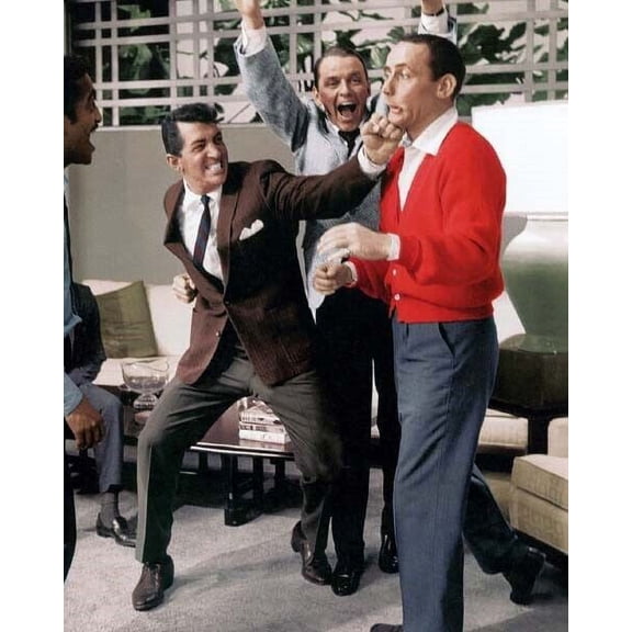 Ocean's 11 1960 Dean Frank Sammy & Joey clown on Rat Pack set 4x6 photo