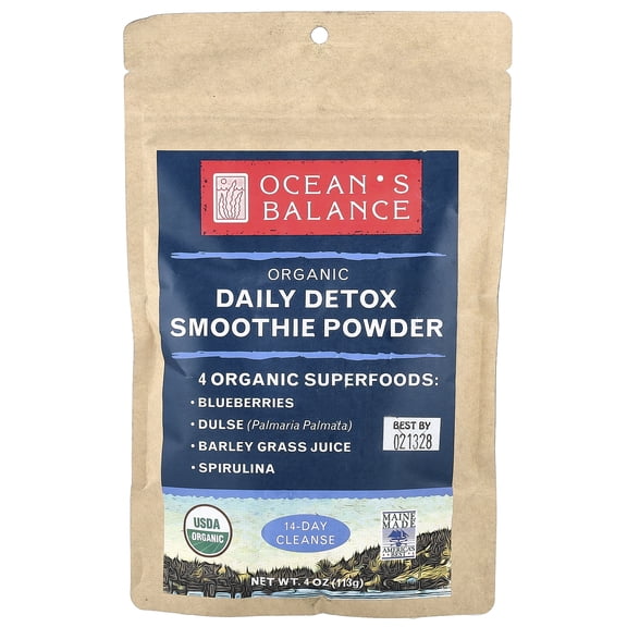 Ocean's Balance Organic Daily Detox Smoothie Powder, 4 oz (113 g)