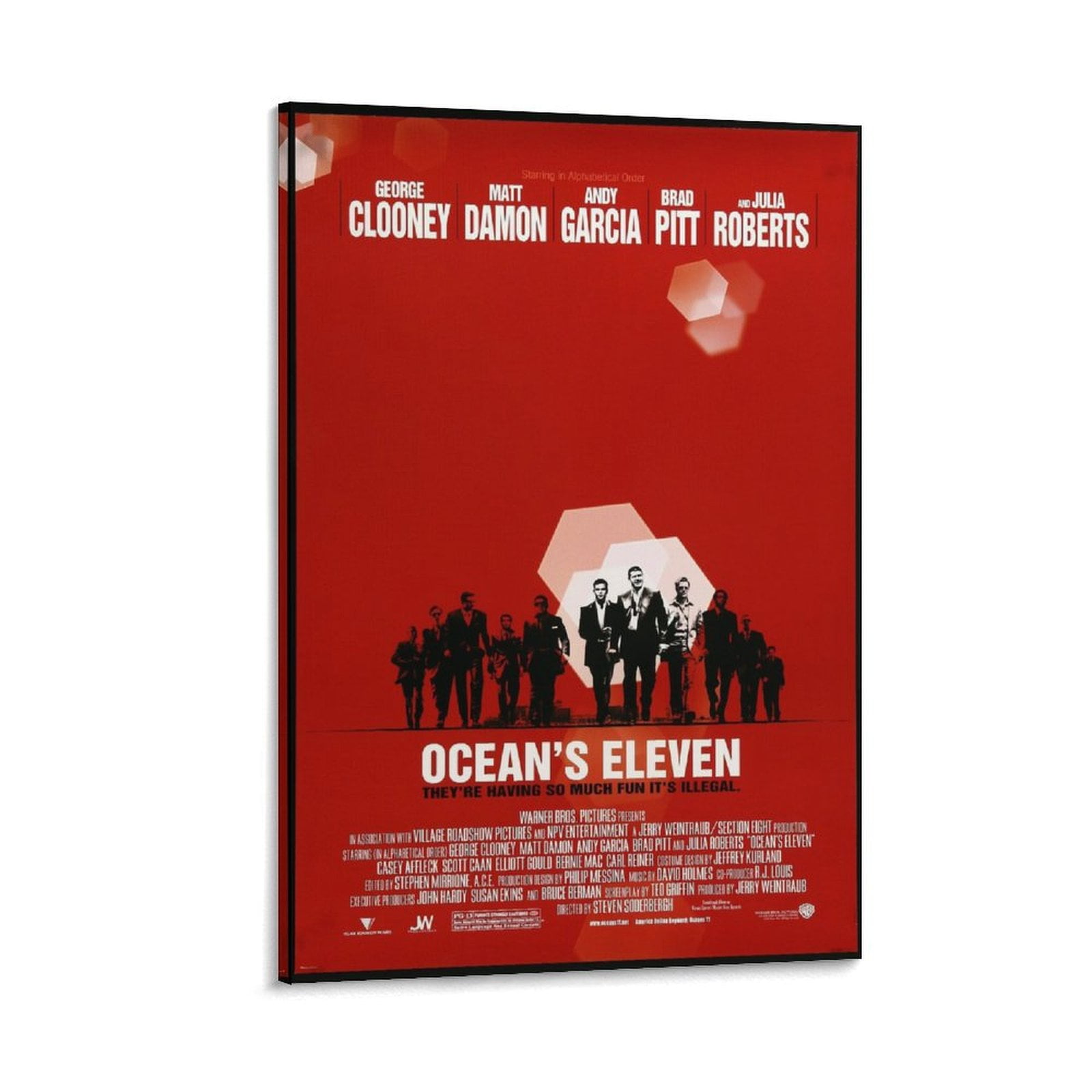 Ocean's Eleven Poster Movie Room Aesthetic Poster Print Art Wall