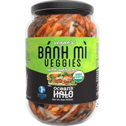 Ocean's Halo Organic Banh Mi Veggies, Crunchy Pickled Shredded Mixed Vegetables, Vegan, 16 oz.