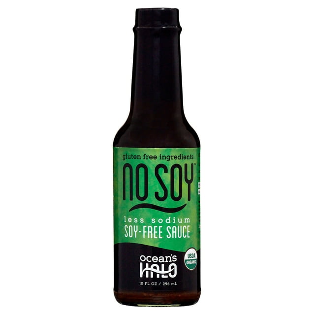 Ocean's Halo, Organic No Soy SoyFree Sauce Less Sodium, Vegan, 10 fl