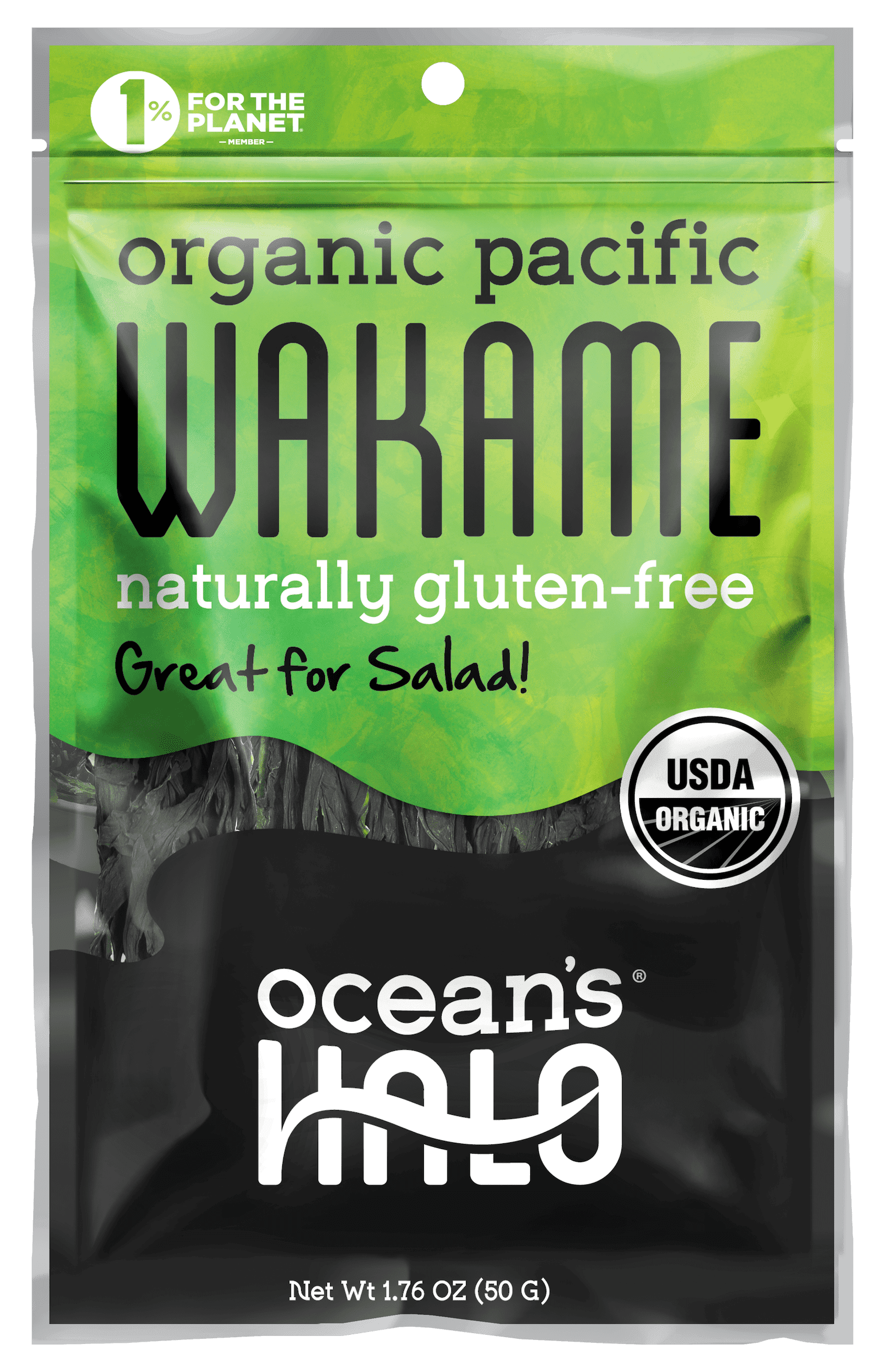 Ocean's Halo Organic Pacific Wakame Seaweed, Great for Seaweed Salad