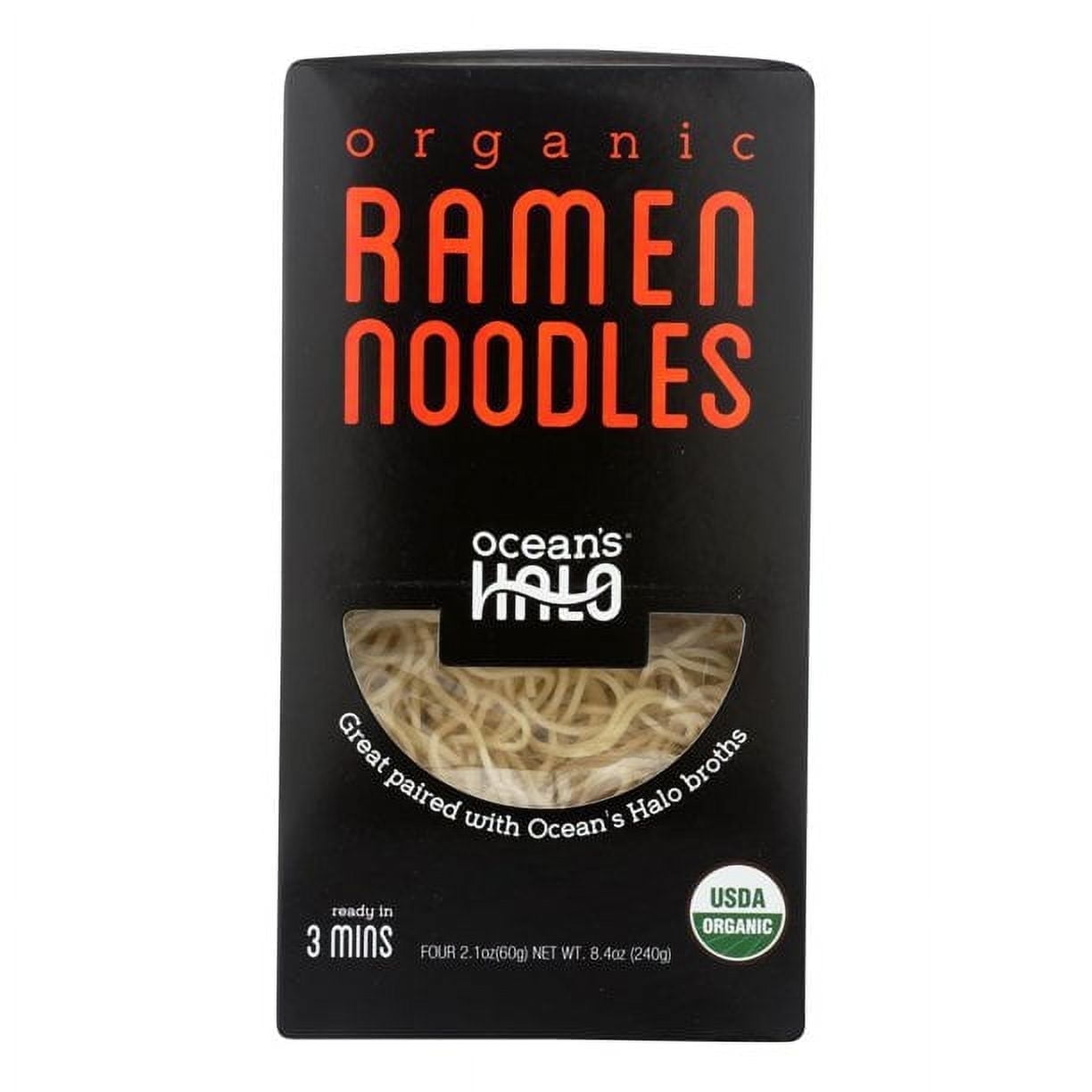 Ocean's Halo Organic Ramen Noodle - 8.4 oz Pack of 4