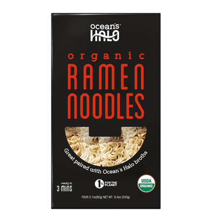 Ocean's Halo, Organic Ramen Noodles, Vegan, USDA Organic, Fast and Easy, 8.4 oz