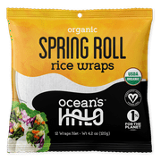 Ocean's Halo Organic Spring Roll Rice Paper Wrap, Shelf-Stable, 4.2 oz