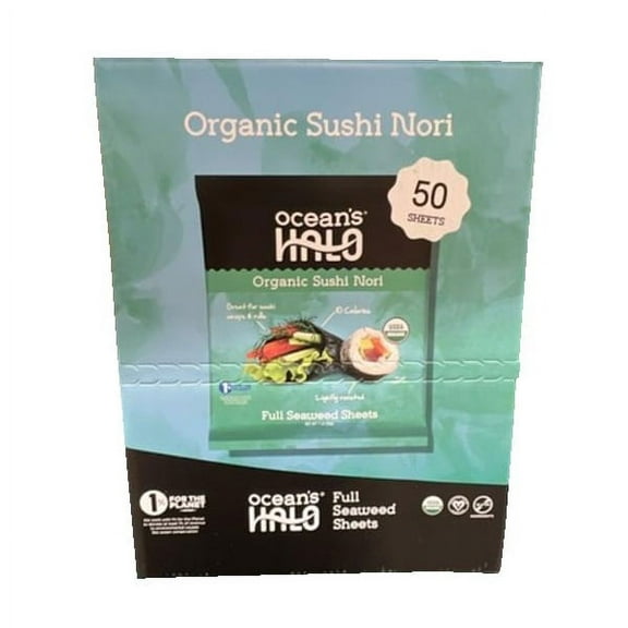 Ocean's Halo Organic Sushi Nori, 5 Ounce (Pack of 5)
