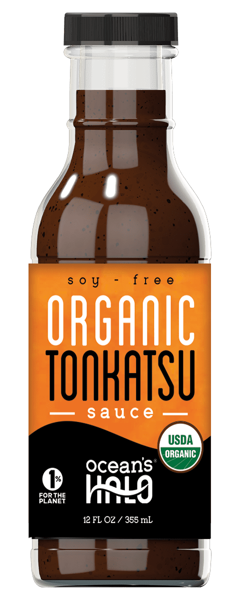 Ocean's Halo Organic Tonkatsu Sauce, Vegan, Soy-free, Liquid Dipping Sauce, 12 fl oz.