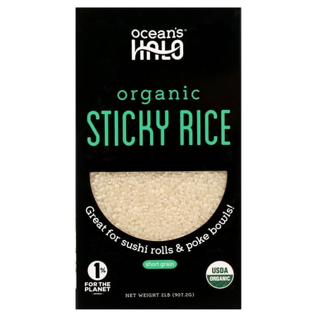 Ocean's Halo Organic White Sticky Sushi Rice, 2 lb.