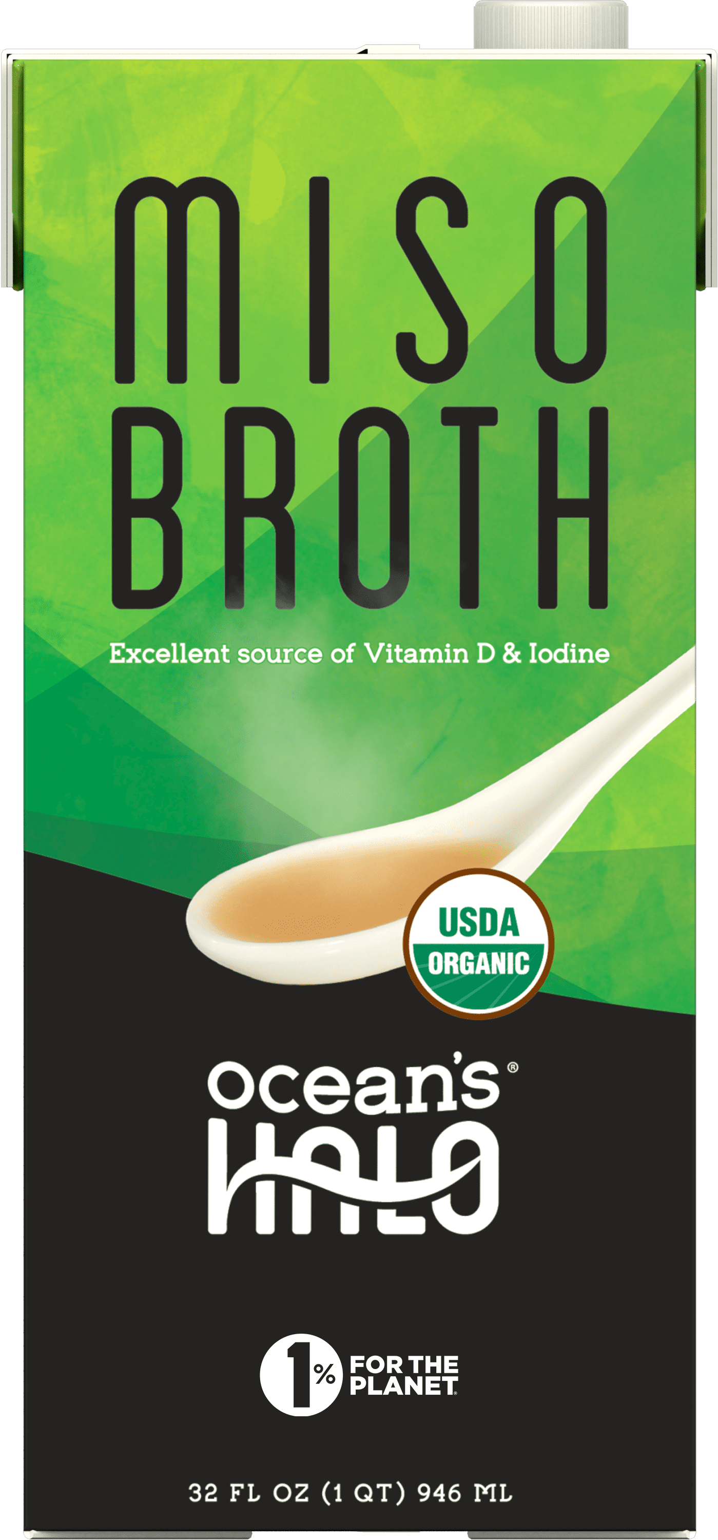 Ocean's Halo, Organic and Vegan Miso Broth, 32 oz.