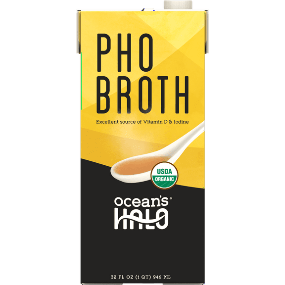 Oceans Halo Organic and Vegan Pho Broth, 2 Pack, 32 oz. per Unit
