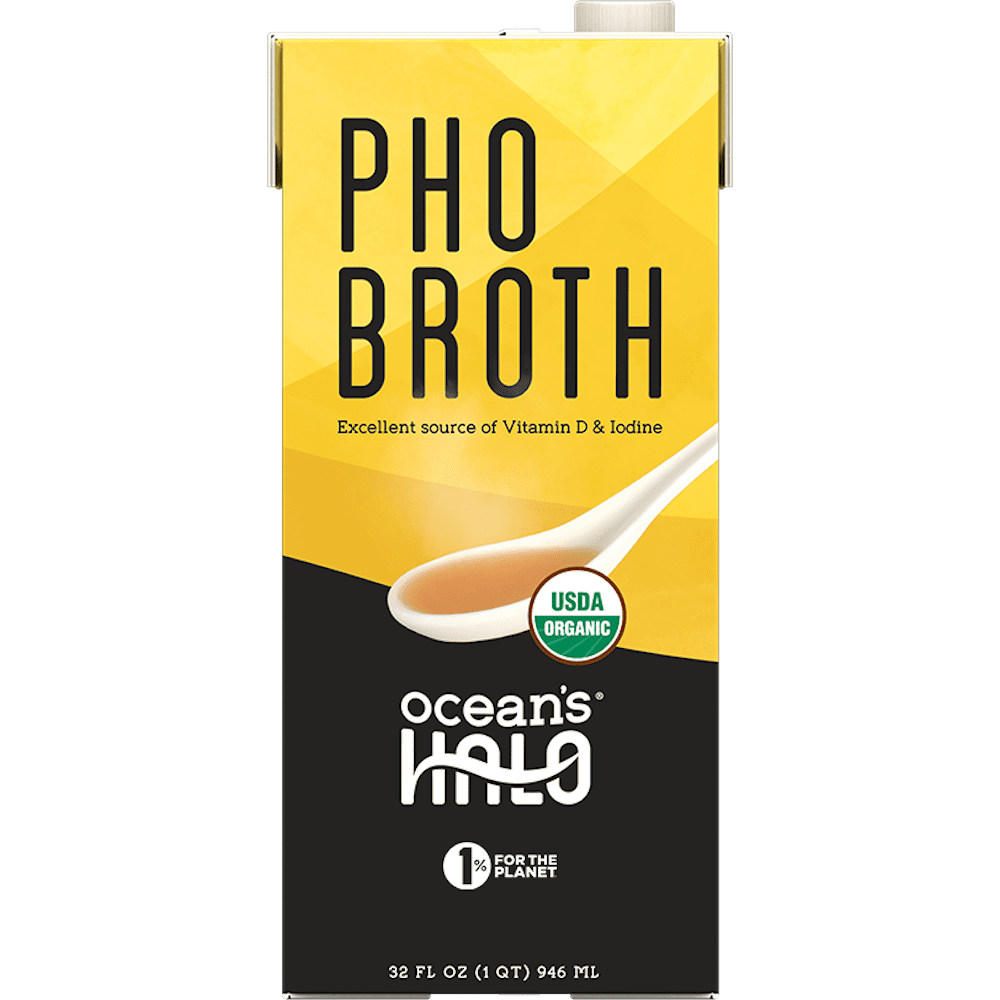 Ocean's Halo, Organic and Vegan Pho Broth, 32 fl oz.