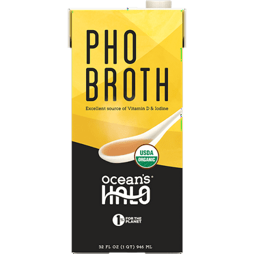 Ocean's Halo, Organic and Vegan Pho Broth, 32 fl oz.