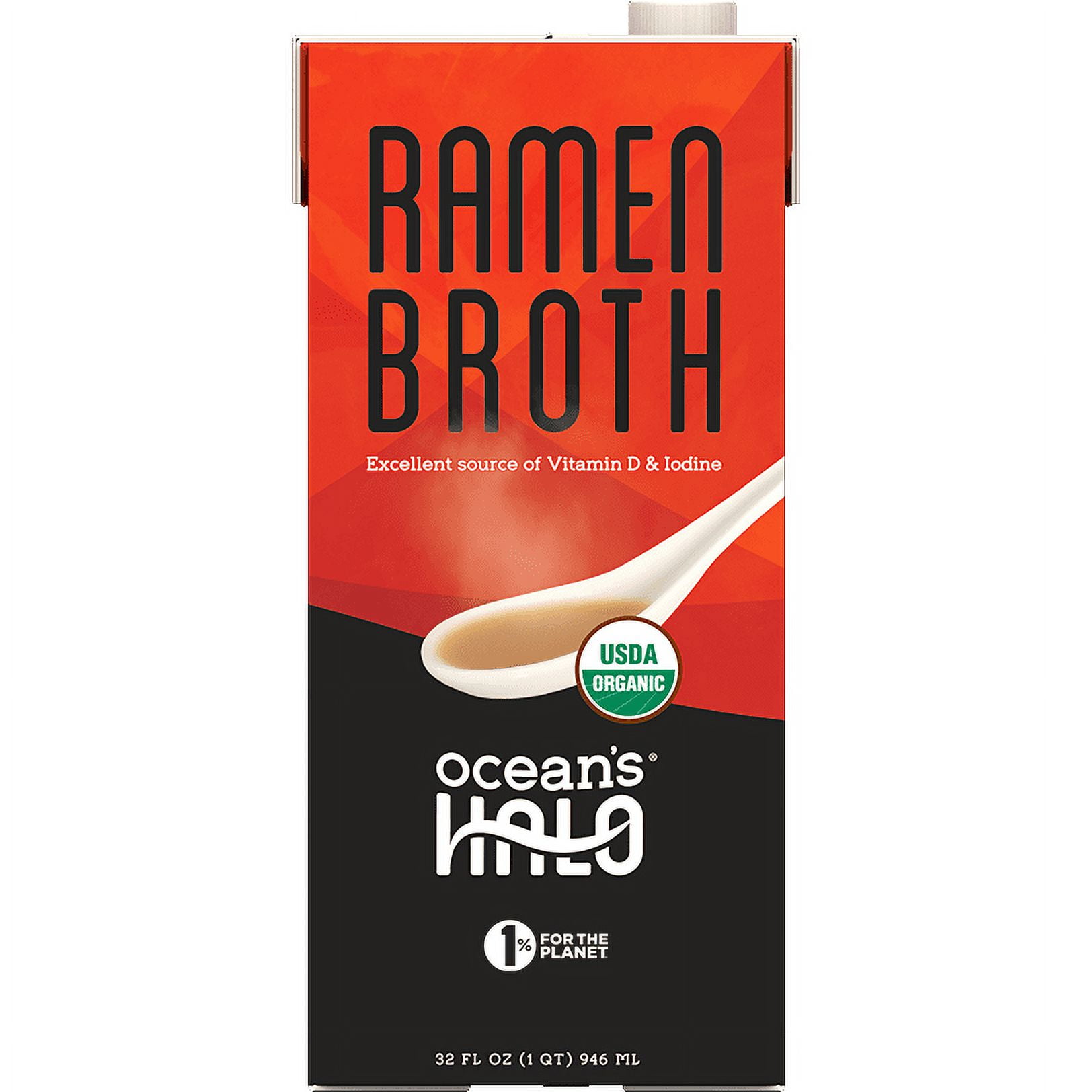 Ocean's Halo, Organic and Vegan Ramen Broth, 32 oz.