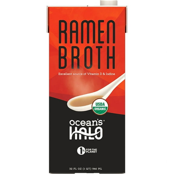 Ocean's Halo, Organic and Vegan Ramen Broth, 32 oz.
