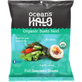 thumbnail image 1 of Ocean's Halo, Sushi Nori Seaweed, Organic, Vegan, Perfect Paper for Wraps, Shelf-Stable, 1 oz., 1 of 10
