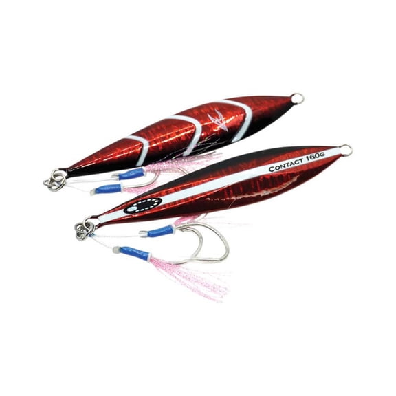 Ocean's Legacy Hybrid Contact Jig 40G Colour #3 Rigged, Red
