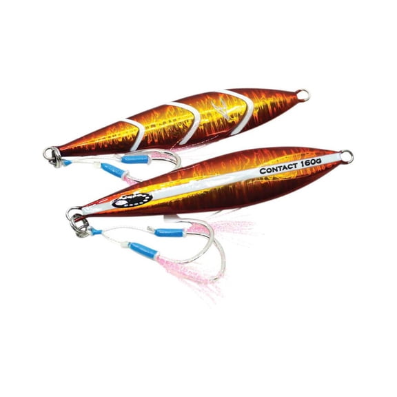 Ocean's Legacy Hybrid Contact Jig 40G Colour #4 Rigged, Orange