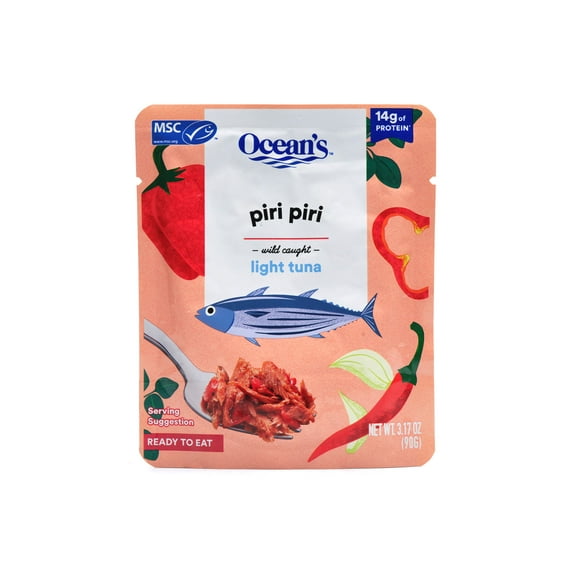 Ocean's Light Tuna, Piri Piri, 3.17 oz Pouch