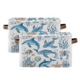 thumbnail image 1 of Ocean-themed Pattern Foldable Storage Basket,Canvas Fabric Foldable Storage Bins with Handles Open Home Storage Bins Boxes for Toy Book Shelf Closet Baskets, 1 of 8