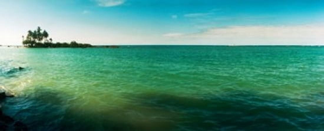 Ocean view Morro De Sao Paulo Tinhare Cairu Bahia Brazil Canvas Art - Panoramic Images (30 x 12)