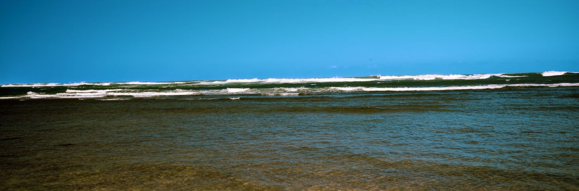 Ocean view Oahu Hawaii USA Canvas Art - Panoramic Images (27 x 9)